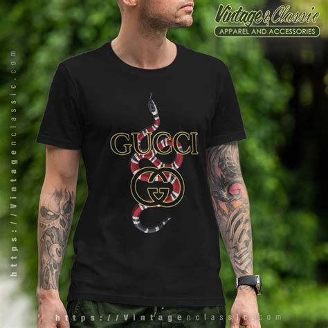 gucci snake t shirt red|Gucci snake and bee polo.